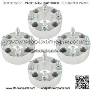 Wheel Spacers 2" 4x101.6mm Hub Bore 62mm Thread Size 1/2"x20 Silver 4Pcs