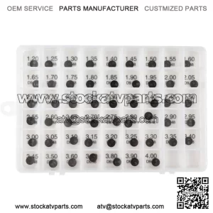 Adjustable Valve Shim Kit 9.48mm O.D. 1.20mm-4.00mm Thick for Suzuki LT-Z400 QuadSport Z 2003-2012 LT-R450 QuadRacer 2006-2011 (52pcs)