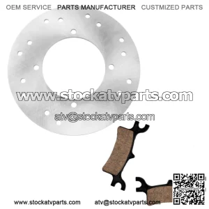 Rear Brake Disc Rotor W/ Pads for Polaris Sportsman 800 2005 2006 2007 (For: Polaris Sportsman 800)