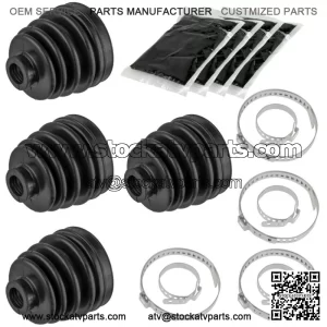 2 Rear Axle Outer Inner CV Boot Kit for Polaris Sportsman 700 800 EFI 2006 2007 (For: Polaris Sportsman 800)