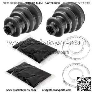 2 Front Axle Inner CV Boot Kit fits Polaris Sportsman 500 400 600 4x4 2005 (For: Polaris Sportsman 800)