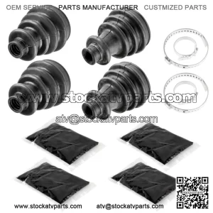 2 Front Axle Inner Outer CV Boot Kit fits Polaris Sportsman 700 800 MV7 4x4 2005 (For: Polaris Sportsman 800)