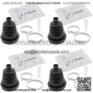 Complete Front Inner & Outer CV Boot Repair Kit for Suzuki LT-A400F Eiger 4wd 2003 All Balls
