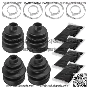 2 Front Inner Outer Axle CV Boot Kit For Honda TRX450ES TRX450S Foreman 98-01