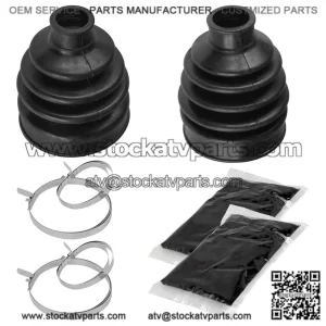 Front Axle Inner & Outer CV Boot Kit for Honda Rancher 420 TRX420FA/FE/FM (2017-2025)