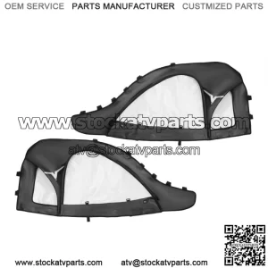 UTV Cab Enclosures Soft Upper Door Set for CFMOTO ZFORCE 950 2020-2022