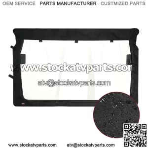 For Yamaha Rhino 450 /600 /700 78637 UTV Rear Window Shield Black Waterproof