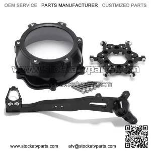 ATV Clutch Cover Lockout Clutch and Brake Lever Set for Honda TRX 450 ER 2004-2014