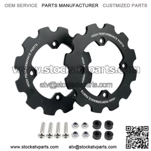 Dual Sprocket Guard Chain Protector For Yamaha Raptor 700 YFM700 2006-2024 Black