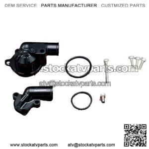 Water pump housing cover inlet outlet Yamaha Raptor 700 700R Black