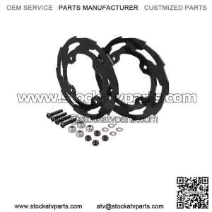 For Yamaha YFZ450R ATV Rear Dual Sprocket Guard Chain Cover Protection 2009-2023