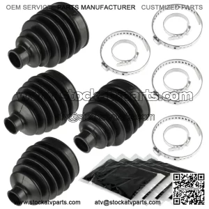 2 Rear Axle Inner Outer Boot Kit Fits Polaris Sportsman 570 14-17 / 570 6x6 2017 (For: Polaris Sportsman 570)