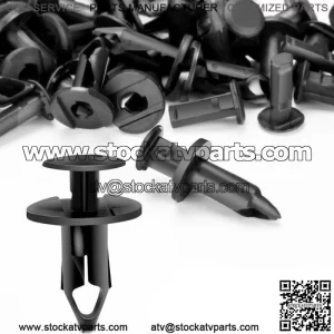 100x 8mm Fender Clips Body Rivets Push Pin for ATV HONDA TRX300EX 450R Rancher