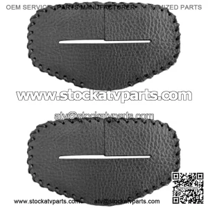 2PCS Seat Belt Buckle Cover, Anti-Scratch Seat Belt Buckle Protector, Pure Hand Sewing Leather Seat Belt Silencer Clip Holster, Universal Car Interior Accessories (Black)