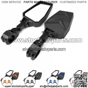1.75"-2" UTV Side Mirrors Foldable Adjustable for Polaris RZR S 800 900 XP 1000