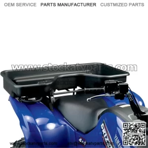 Universal Black Poly Rear Basket Cargo Box for Off-Road ATV and UTV Use