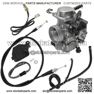 Carburator & Throttle Cable for Honda TRX350FE FourTrax Rancher 4x4 ES 2000-2003