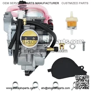 Carburetor Compatible for 2002-2007 Suzuki LTF400 Suzuki Eiger 400 2x4 4x4 LT-F400 |for Suzuki Eiger 400 LTA400 LTA400F| Replace # 13200-38F4V LTF400 LTF400F 2X4 4X4 Carb