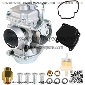 Carburetor with Fuel Filter Fit for 1990-1999 Suzuki Quadrunner 250 LTF 250 LT-4WD LTF250F LT-F4WD LTF250 Carb 2x4 4x4