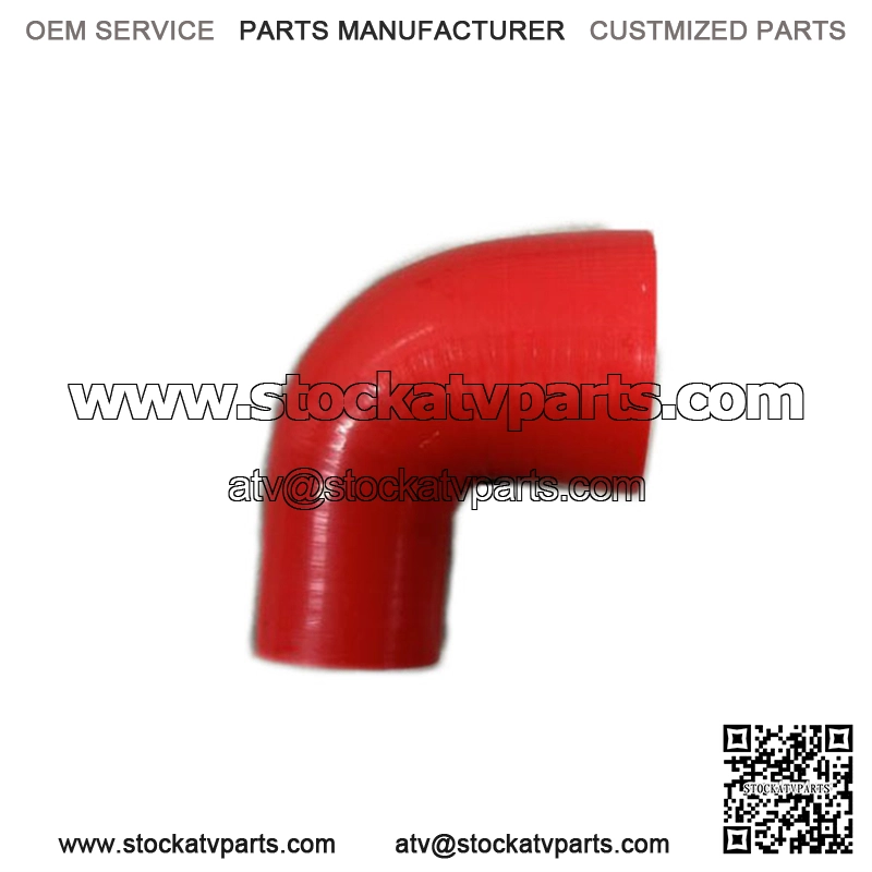 2" To 3" 90 Degree Angle Elbow 3Ply Silicone Coupler Turbo Hose RED