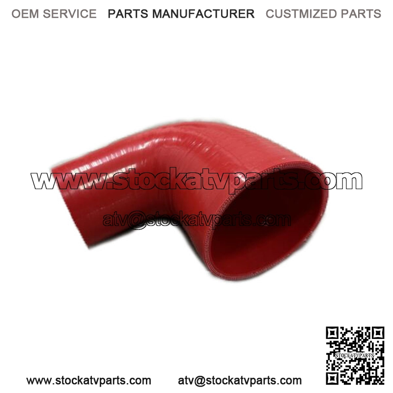 2" To 3" 90 Degree Angle Elbow 3Ply Silicone Coupler Turbo Hose RED - Image 3