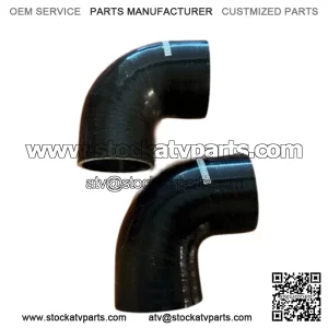 2.25" 90 Degree Silicone Elbow 3 Ply Hose Turbo Coupler Pipe (2 Pack)