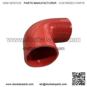 2" To 2.5" 90 Degree Angle Elbow 3Ply Silicone Coupler Turbo Hose RED