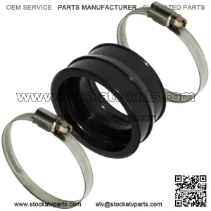 Rubber Carburetor Boot Flange W/Clamps for Can-Am Bombardier Ds 650 2000-2007