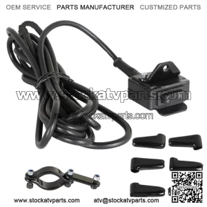 ATV 12V Handle Bar Control Switch & Mounting Bracket Winch Rocker Thumb Switch