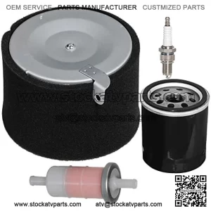 11029-1004 Air Filter Pre-Filter Oil Fuel Filter Spark Plug Tune Up Kit replacement for Kawasaki Mule 500 520 550 600 610 2500 2510 2520 KAF400A KAF400 KAF300 KAF300A KAF620A