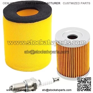 13781-19B00 Air Filter/Oil Filter/Spark Plug kits Compatible With Suzuki 1987-2002 Quadrunner 250 2x4 4X4?1991-2002 King Quad 300 4X4?1991-2002 King Quad 300 ATV