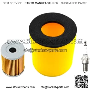 Air Filter 13781-19B00, FS-905 & Oil Filter & Spark Plug Compatible with Suzuki Quadrunner 250 LT-4WD LT-F250 2x4 4x4 King Quad 300 LT-F4WDX LT-F300F 4x4 1987-2002