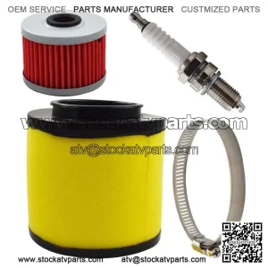 For 1988-2000 Honda FourTrax 300 TRX300 Air Oil Filter Spark Plug Tune Up Kit (For: Honda)