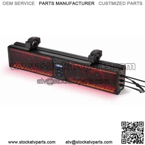 26'' RGB Lights UTV Sound Bar SxS Bluetooth Speaker System for Can Am X3 Polaris