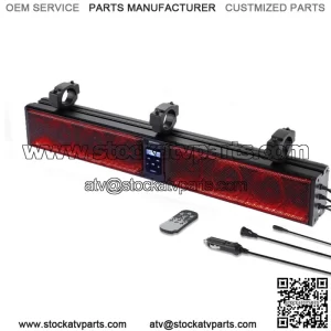 33 in 8 Speaker Louder RGB UTV Sound Bar Wirele Sound System Fo Polaris Can am