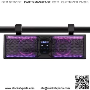 16in ATV UTV Sound Bar RGB Light Speaker System Wirele IPX5 Rated Weatherproof