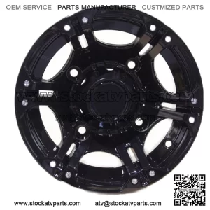 POLARIS SPORTSMAN 570 12" VIPER BLACK ATV / UTV ALUMINUM WHEELS (SET 4) POL3CA (For: Polaris)