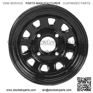4 ATV/UTV Wheels Set 12in ITP Delta Steel Black 4/110 5+2/2+5 SRA (For: Polaris)