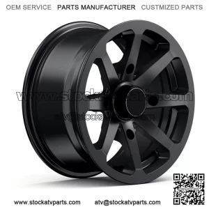 4pcs 15" RockTrix RT102 ATV UTV Wheels Rims | 15x7 | 4x156 4/156 | 4+3 offset (For: Polaris)