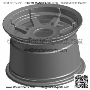 Polaris OEM Rr Rim 12x8 Cast  Black Sportsman 570 Ranger 570/700/800 1521105-067