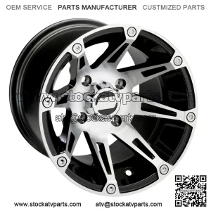 4 ATV/UTV Wheels Set 14in Moose 387X Machined 4/156 4+3 1KXP (For: Polaris)