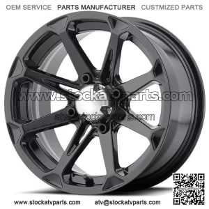 4 ATV/UTV Wheels Set 14in MSA M12 Diesel Black 4/156 10mm 1KXP (For: Polaris)