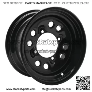 Quadboss Black Steely Wheels - RT-FC0036147156BLA (For: Polaris)