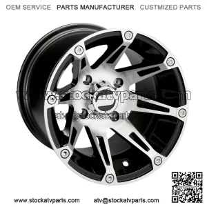 4 ATV/UTV Wheels Set 12in Moose 387X Machined 4/110 4+3/2+6 SRA (For: Polaris)