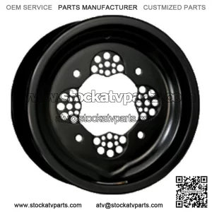 DWT ROK-OUT ATV Front Wheel Black 10" 10x5 3+2 4/156 Polaris Xplorer 300 (For: Polaris)