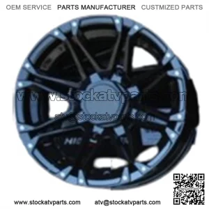 POLARIS SPORTSMAN 450 14" HL3 BLK ALUMINUM ATV / UTV  WHEELS COMPLETE (SET4) POL (For: Polaris)