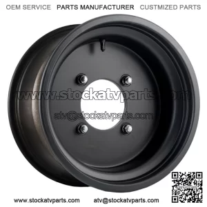 Douglas Ultimate Sport Wheel 15x8 3.5 + 4.5 Matte Black 4/156 Lug Pattern (For: Polaris)