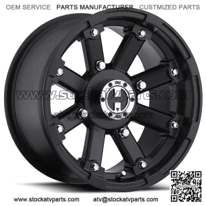 1) 14x8 4/110 4+4 DOT Vision Style 393 LOCKOUT ATV UTV some Polaris RIM WHEEL (For: Polaris)