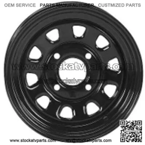 ATV/UTV Wheels Set 14in Delta Steel Black 4/137 4+3 CAN (For: Can-Am)