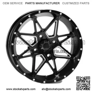 ATV/UTV Wheels Set 14in Tornado Matte Black 4/110 5+2/2+5 SRA (For: Can-Am)